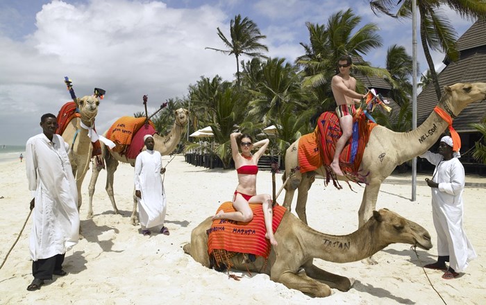 camel rides beach